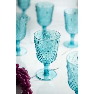 Akrilik Aquamarin Tekli Kadeh & Su Meşrubat Kahve Yanı Bardağı 450 ml ( Cam Değildir )