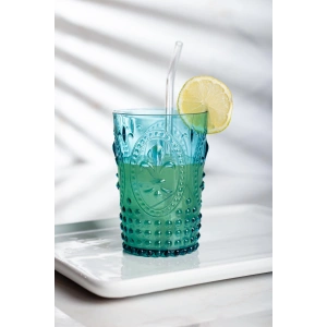 Akrilik Aquamarin Tekli Kısa Bardak & Su Meşrubat Kahve Yanı Bardağı 400 ml ( Cam Değildir )