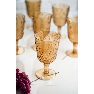 Akrilik Bal Tekli Kadeh & Su Meşrubat Kahve Yanı Bardağı 450 ml ( Cam Değildir )