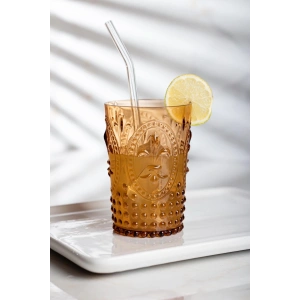 Akrilik Bal Tekli Kısa Bardak & Su Meşrubat Kahve Yanı Bardağı 400 ml ( Cam Değildir )