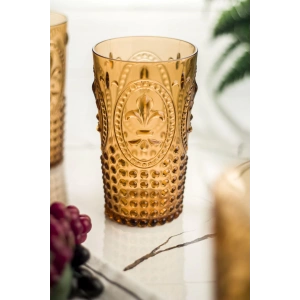 Akrilik Bal Tekli Uzun Bardak & Su Meşrubat Bardağı 750 ml ( Büyük Boy & Cam Değildir )