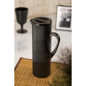 Akrilik Barok 1,5 Lt Siyah Sürahi (Buzdolabı Kapak Rafına Sığar)