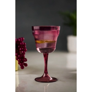 Akrilik Mürdüm Tekli Kadeh & Su Meşrubat Kahve Yanı Bardağı 300 ml ( Cam Değildir )