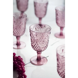 Akrilik Mürdüm Tekli Kadeh & Su Meşrubat Kahve Yanı Bardağı 450 ml ( Cam Değildir )