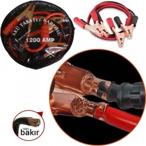 Akü Takviye Kablosu 1200 Amper (Taşıma Çantalı) (5468)