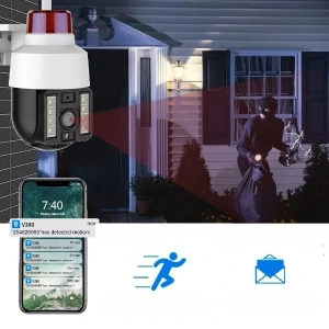 Alarmlı Dış Mekan Güvenlik Kamerası