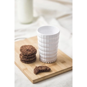 Allegra Beyaz Akrilik Bardak | 400 ml Su, Meşrubat ve Kahve Yanı Sunumlar İçin | Cam Değildir | Kırılmaya Dayanıklı Tekli