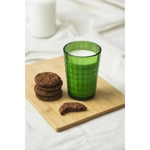 Allegra Koyu Yeşil Akrilik Bardak | 400 ml Su, Meşrubat, Sunum ve Kahve Yanı İçin | Cam Değildir | Kırılmaya Dayanıklı Tekli