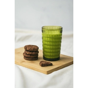 Allegra Koyu Yeşil Akrilik Bardak 6lı Set | 400 ml | Su, Meşrubat, Sunum ve Kahve Yanı İçin | Cam Değildir | Kırılmaya Dayanıklı