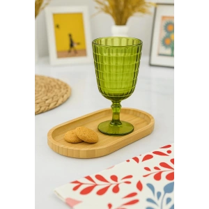 Allegra Koyu Yeşil Kadeh Bardak - 450 ml Tekli Akrilik Malzeme - Cam Değildir Kırılmaya Dayanıklı