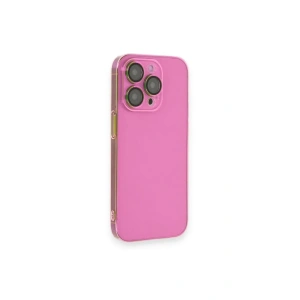 Apple iPhone 13 Pro Kılıf Armada Lensli Kapak - Pembe