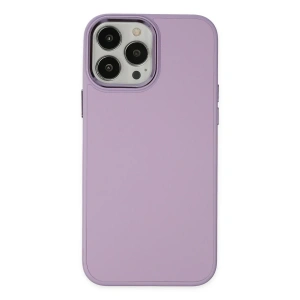 Apple iPhone 13 Pro Kılıf Asya Deri Silikon - Lila