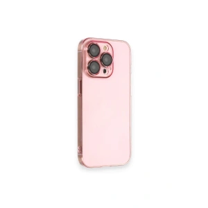 Apple iPhone 13 Pro Max Kılıf Armada Lensli Kapak - Rose Gold