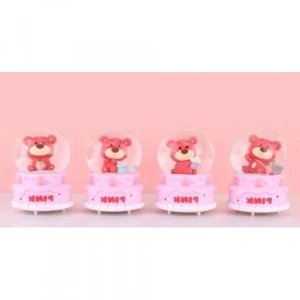 Ayıcıklı Işıklı Kar Küresi 7 Cm