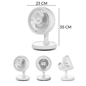 BEYAZ 12 INC EV - OFİS KOMPAKT - SESSİZ - İKİ KADEME MASAÜSTÜ VANTİLATÖR SF-7703 (5468)