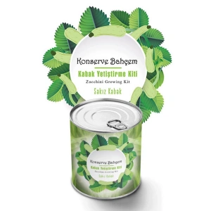 BiiShe® Konserve Bahçem Evde Konservede Sakız Kabak Yetiştirme Kiti