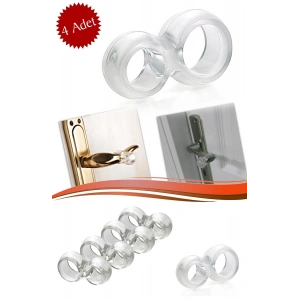 BiiShe® Silikon Kapı & Pencere Vurma Önleyici Stoper Kapı Tamponu 4 Adet