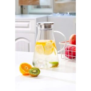 Borosilikat Cam Sürahi Karaf 1,5 lt-ASM0581