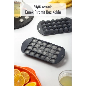 Büyük Antrasit Piramit Buz Kalıbı (13*24*2 cm)