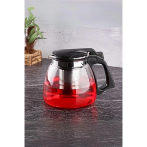 Cam Demlik 900 ml Çelik Süzgeçli