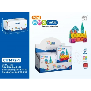 CH1472-1 3.75CM  Mini Magnetic BlokMetal Kutu  24 PCS