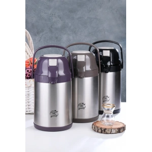 CKR-2007 2.5LT POMPALI  ÇELİK TERMOS (5468)