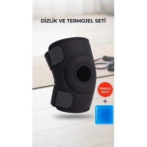 Destekli Diz Korsesi Çapraz Bağ Sporcu Termojel Hediyeli