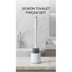 Deterjan Hazneli Ergonomik Silikon Tuvalet Fırçası
