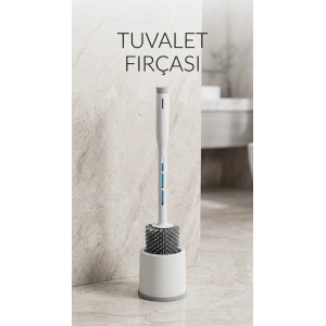 Deterjan Hazneli Esnek Silikon Başlıklı Tuvalet Fırçası