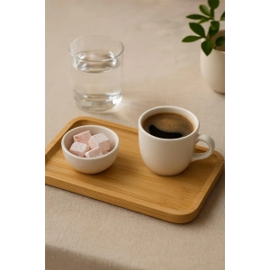 Dikdörtgen Bambu Sunumluk 14x24 cm