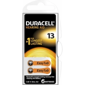DURACELL 13 İŞİTME CİHAZI KULAK PİLİ 6 PARÇA  KUTU (5468)