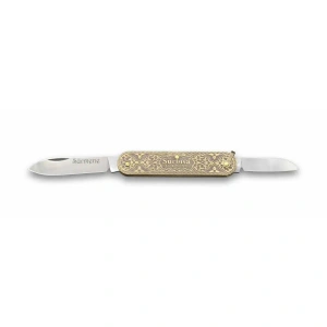 Eco Lounge Sürbısa 61804 Pirinç İşlemeli Sürmene Çakısı 5,5 / 3,5 cm - Çift Bıçaklı