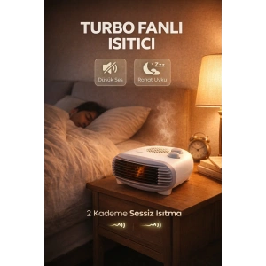Elektrikli Isıtıcı Fan 2000W 2 Kademeli Isıtma & Serin Hava Özelliği Priz Soba