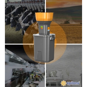 Epilons 55L 1300 w Profesyonel Tahıl Yem Öğütücü – 9 Paslanmaz Elek Hediyeli