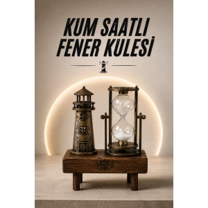 Eyfel Kulesi ve Deniz Feneri Dekoratif Masa Biblosu Hediyelik