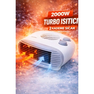 Fanlı Isıtıcı 2000W: Yaz Kış Modlu Elektrikli Soba Ofis ve Ev Tipi Isıtma
