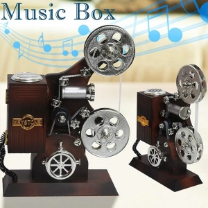 Film Makinesi Tasarımlı Müzik Kutusu