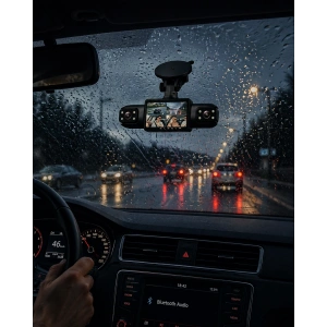 Full HD Araç İçi Kamera Geniş Açılı Lens ve Çok Kanallı Kayıt