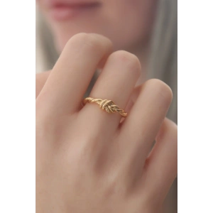 Gold Renk Halat Düğüm Model Kadın Yüzük