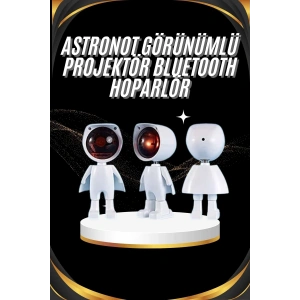 Gün Batımı Projektör Lamba Astronot Görünümlü Dekoratif Masa Lambası