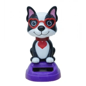 Güneş Enerjili Solar Sallanan Gözlüklü Kedi