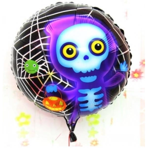 Halloween İskelet Hayalet Folyo Balon 18 inç (5468)