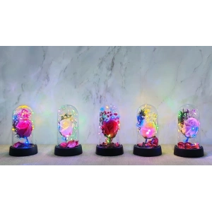 Işıklı Müzikli Romantik Büyük Gül