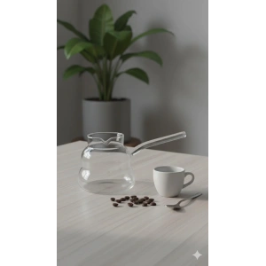 Isıya Dayanıklı Cam Cezve 400 ml-ASM0540