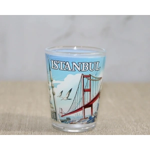 İstanbul Temalı Cam Shot Bardak