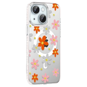 Joko Apple iPhone 14 Floral Magsafe Kapak - Turuncu
