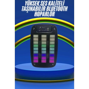 Kablosuz Hoparlör İOS ve Android Uyumlu Şarjlı SD Kart Girişli Bluetooth Hoparlör