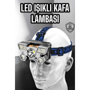 Kafa Lambası Hafif ve Esnek Çift Anahtarlı Far Led Işık