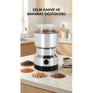 Kahve ve Baharat Öğütücü Makinesi 200W Kapasite Ev Kullanımı İçin