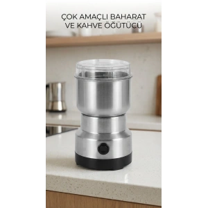 Kahve ve Baharat Öğütücü Paslanmaz Çelik Yüksek Kapasiteli